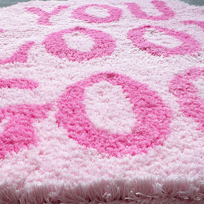 Feblilac Pink You Look Good Tufted Bath Mat