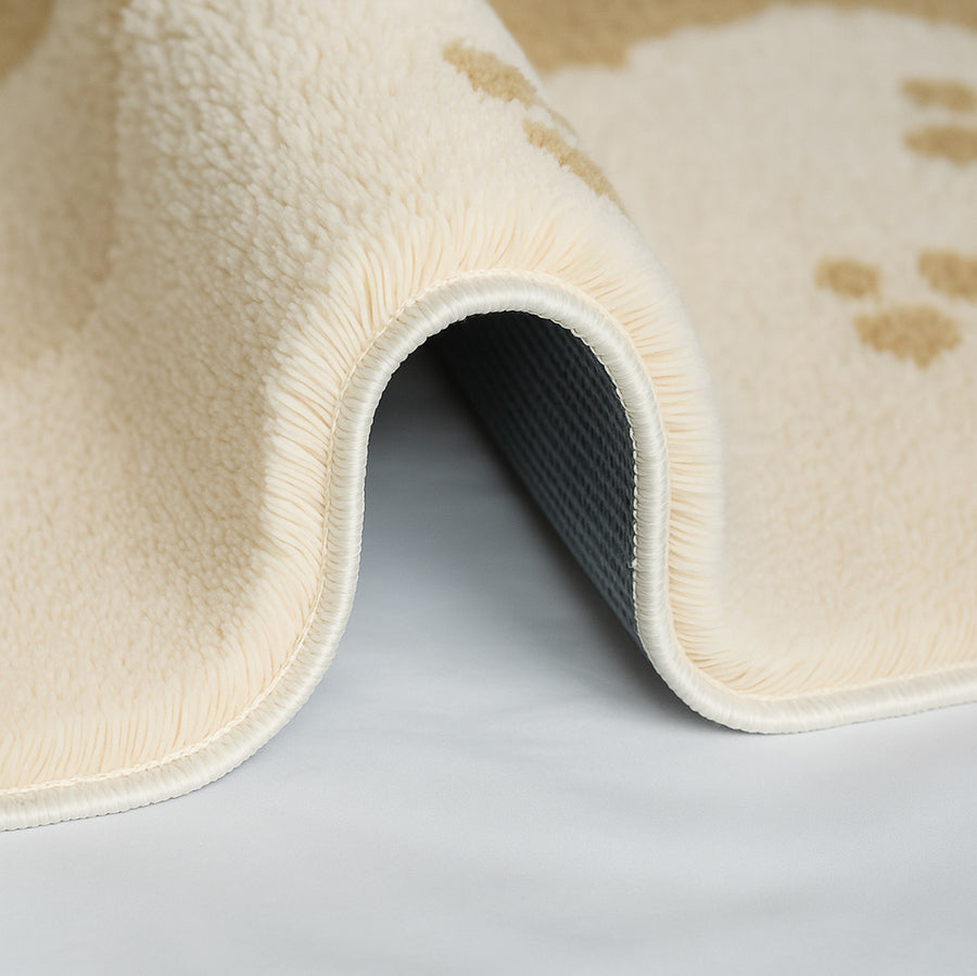 Feblilac Footprints on the Beach Tufted Bath Mat - view 4