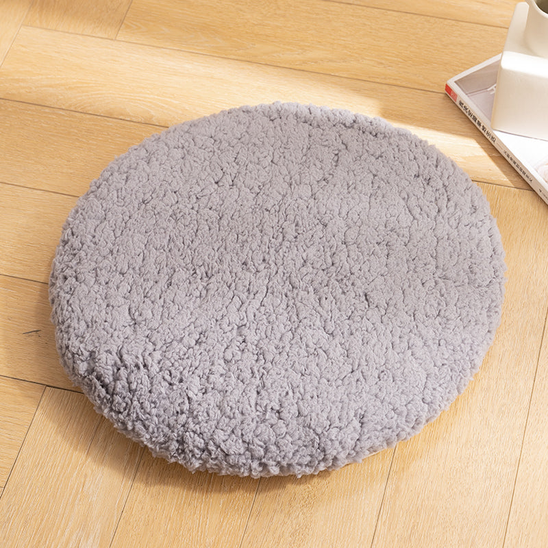Feblilac Round Solid Plush Cushion