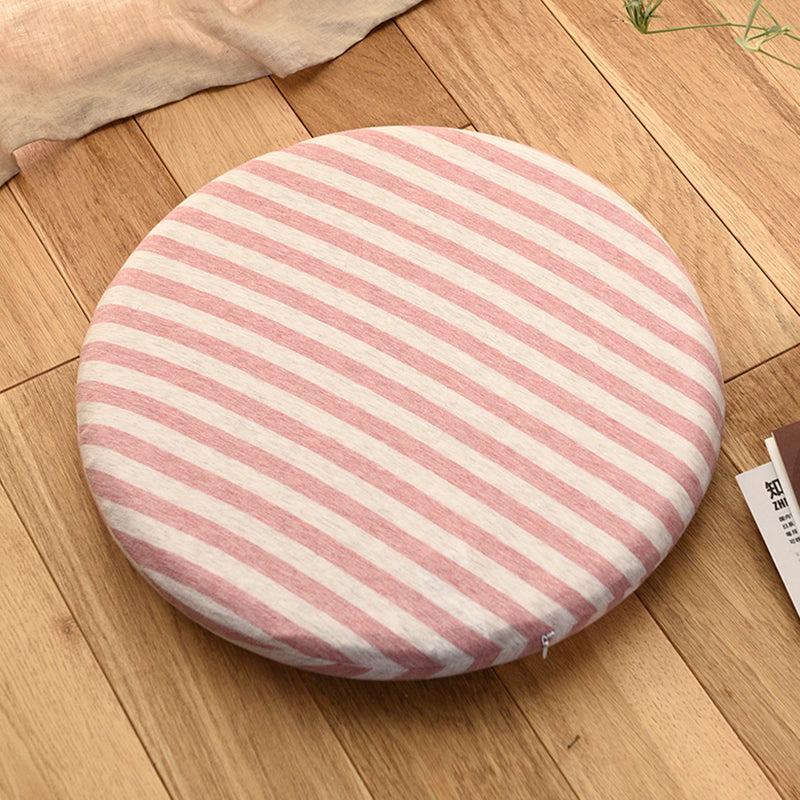 Feblilac Solid and Stripe Cotton Memory Foam Cushion - view 4