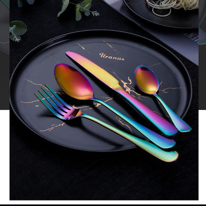 Feblilac Stainless Steel Dinnerware Knife and Fork Spoon Set