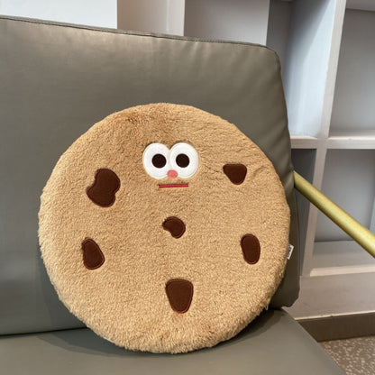 Feblilac Cute Cookie Teddy Velvet Memory Foam Cushion