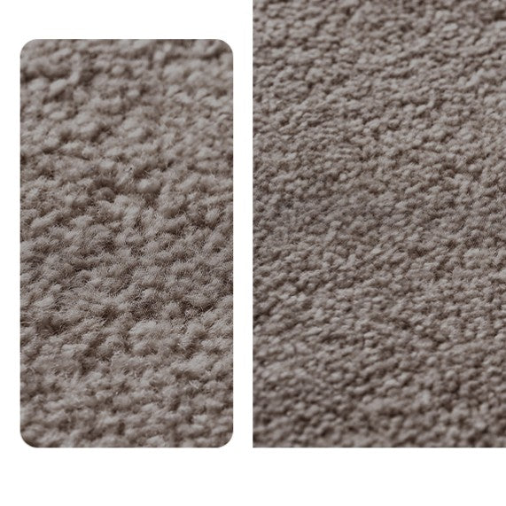 Feblilac Rectangular Solid Luxurious Wool Living Room Mat Carpet