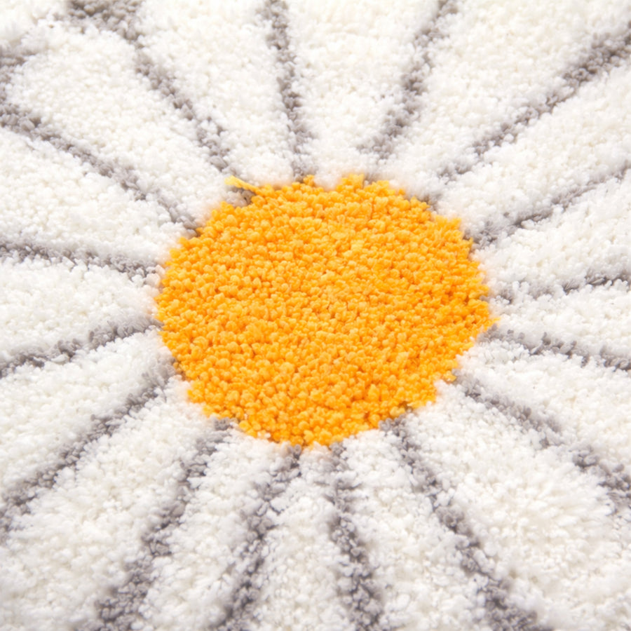 Feblilac Gray Daisy Tufted Bath Mat - view 4