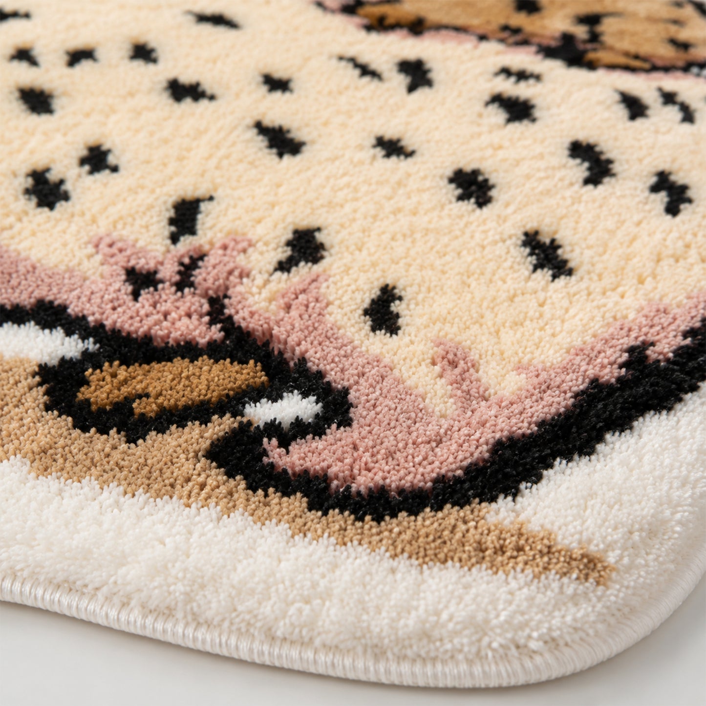 Feblilac Cute Capybara Tufted Rug – Soft Animal Bath Mat for Bedroom, Bathroom & Entryway