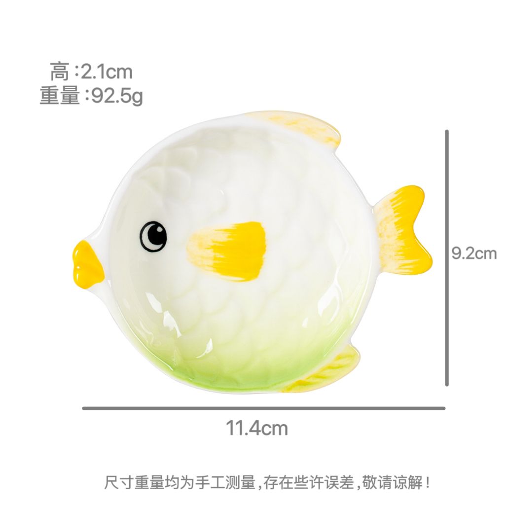 Feblilac Ceramic Original Colorful Fish Soap Box Bathroom