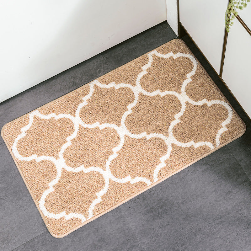 Feblilac Geometric Lantern Shape Tufted Bath Mat