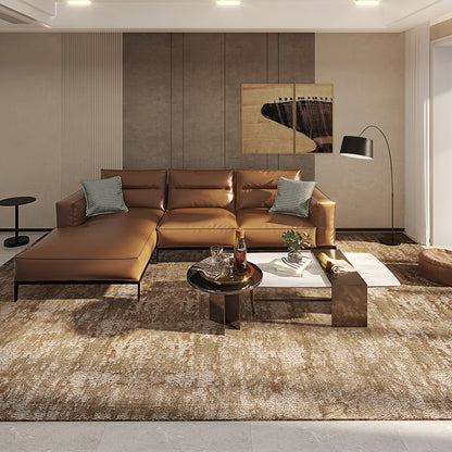 Feblilac Modern Simple Rectangular Solid Living Room Carpet