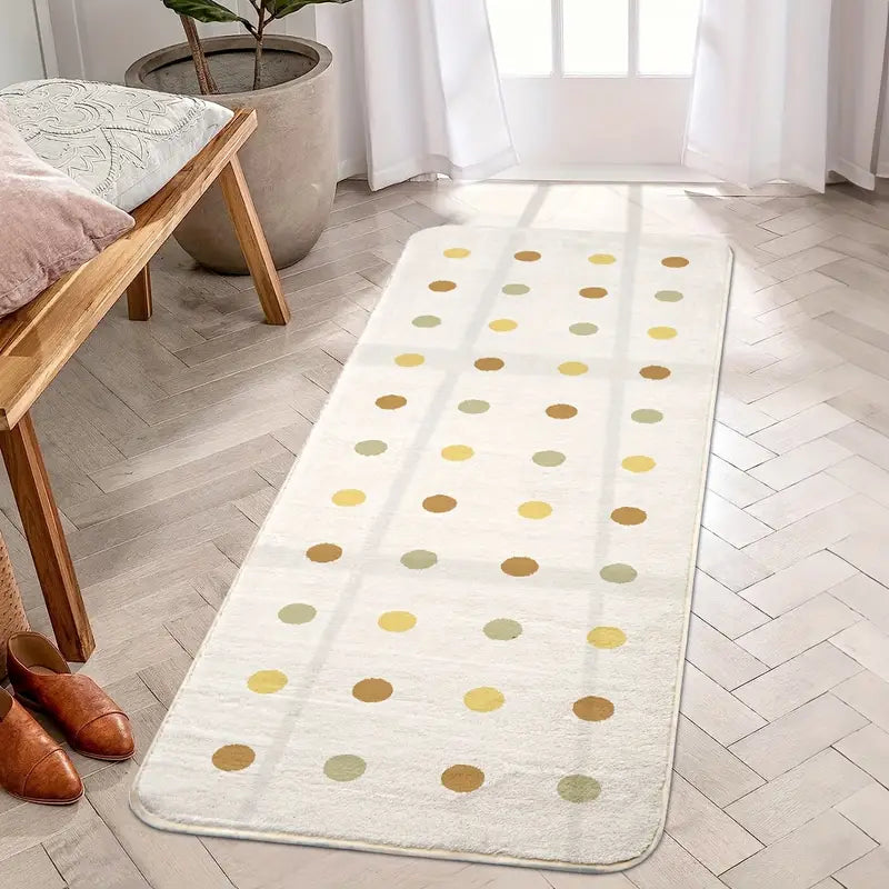 Feblilac Autumn Equinox Wave Point Bedroom Rug Long Runner - view 2