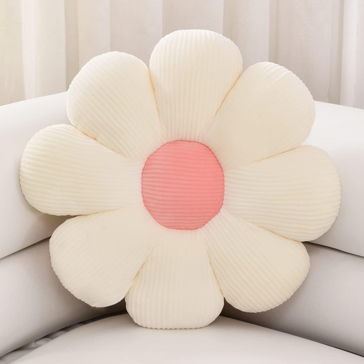 Feblilac Flower Pillow, Flower-Shaped Throw Pillow, Butt Cushion Floor Pillow, Seating Cushion, Cute Room Deco - view 18