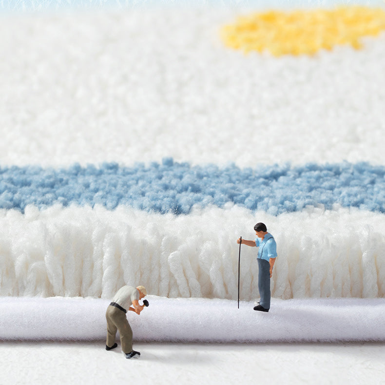 Feblilac Meteorological Clouds Tufted Bath Mat - view 3