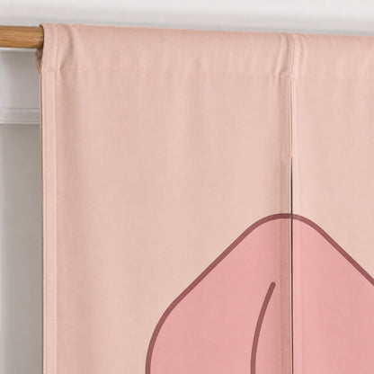 Feblilac Peach Door Curtain | Cute Room Divider Curtain