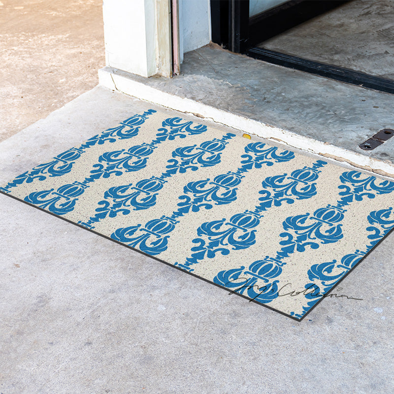 Feblilac Baroque Flower Pot PVC Coil Door Mat - view 4