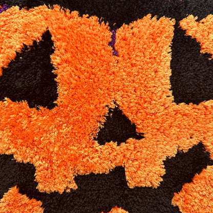 Feblilac Halloween Pumpkin Tufted Bath Mat