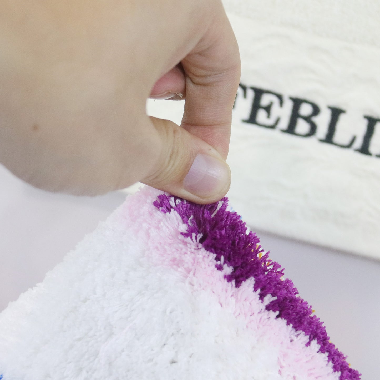 Feblilac Letter SLUT Tufted Bath Mat