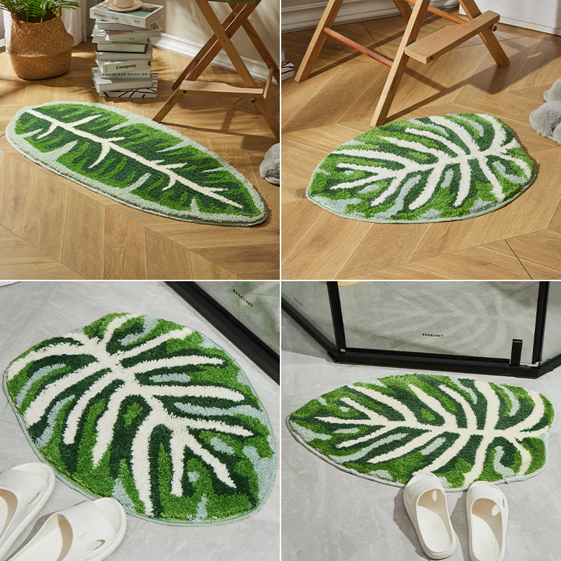 Feblilac Banana Leaf Tufted Bath Mat - view 4