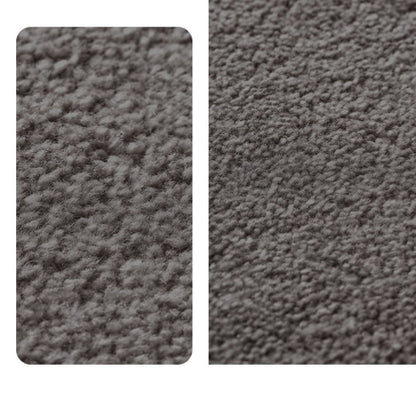 Feblilac Rectangular Solid Luxurious Wool Living Room Mat Carpet