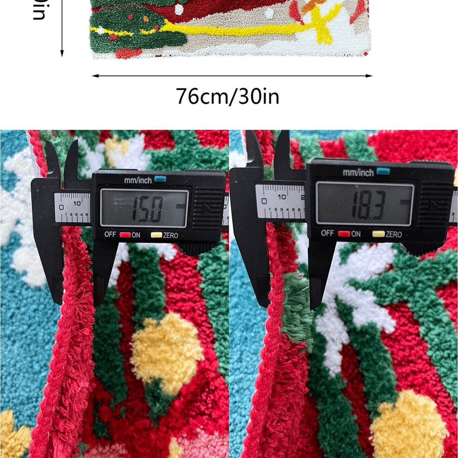 Feblilac Merry Christmas Tufted Bath Mat - view 4