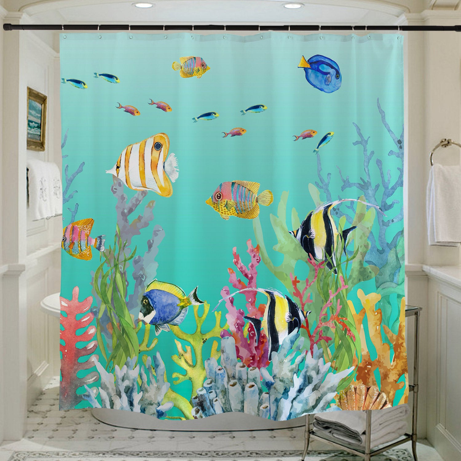 Tropical Fish Ocean Shower Curtain