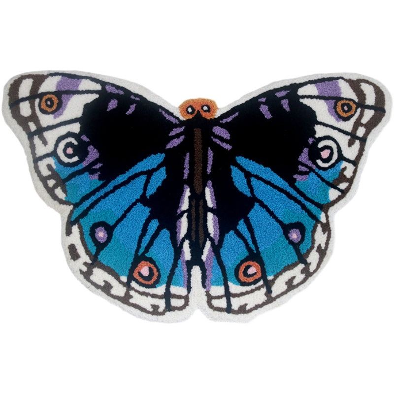 Feblilac Cute Butterfly Tufted Bath Mat - view 4