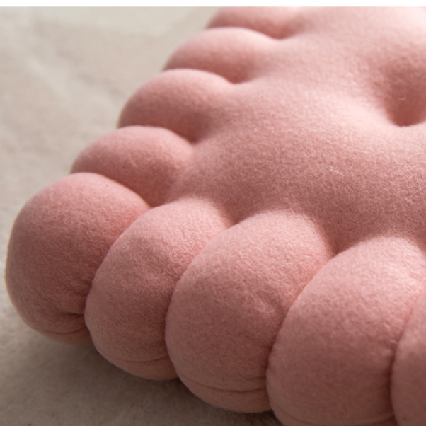 Feblilac Pink Biscuit Plush Cushion - view 4