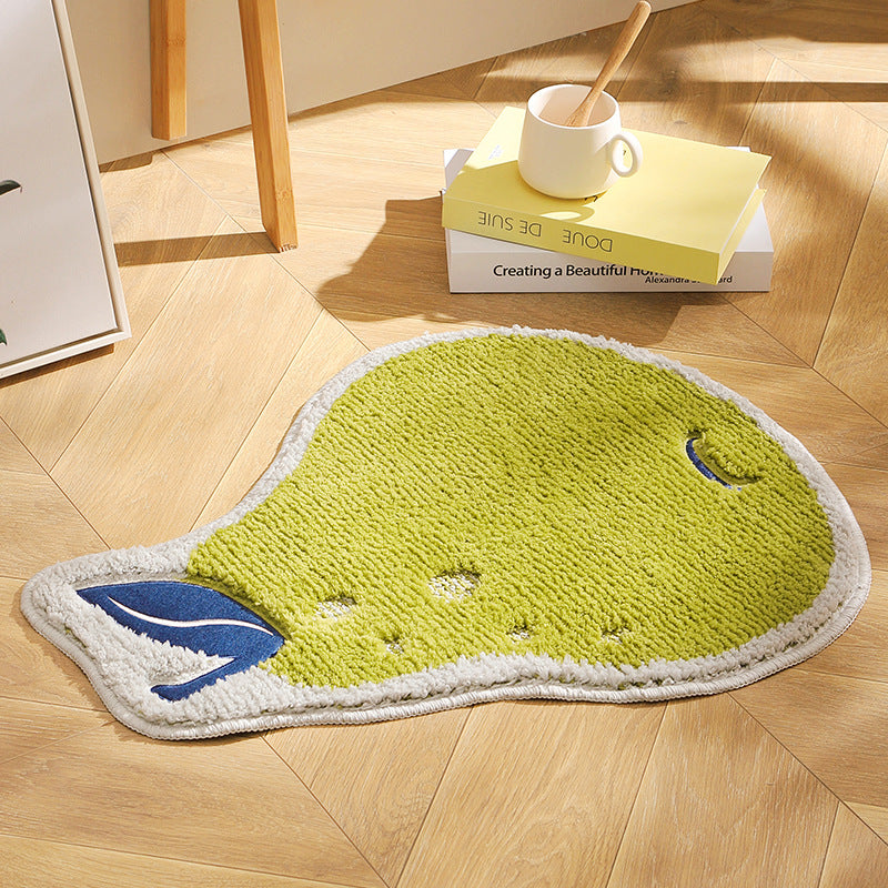 Feblilac Cute Fruit Pear Tufted Bath Mat