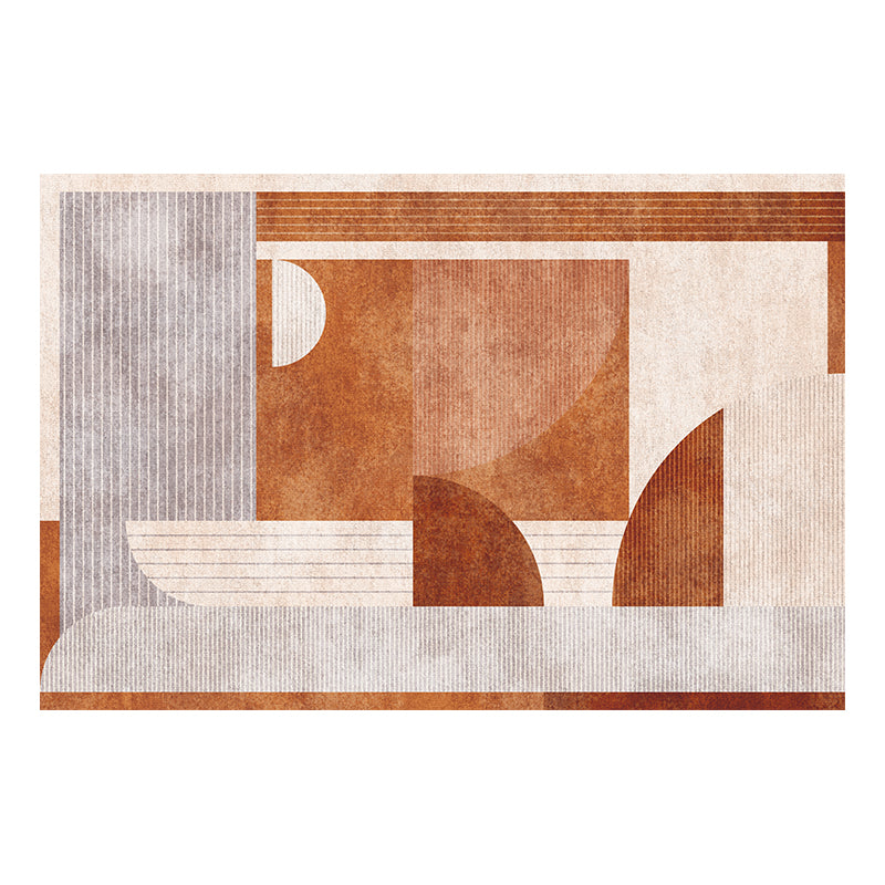 Feblilac Geometric Abstract Morandi Living Room Carpet