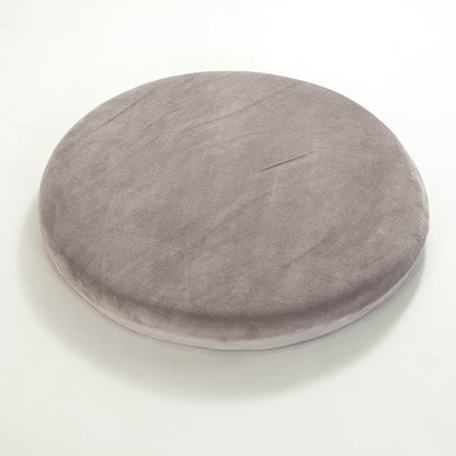 Feblilac Round Solid Plush Memory Foam Cushion