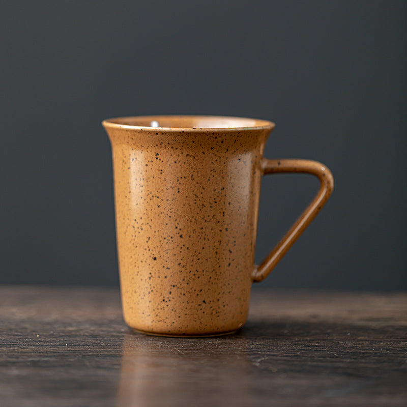 Feblilac Japanese Style High Ceramic Mug Vintage Cup for Coffee or Tea