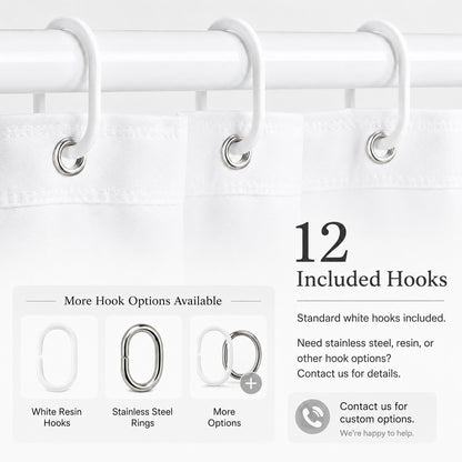 Feblilac Custom Shower Curtain with Your Photo, Text, Logo or Artwork