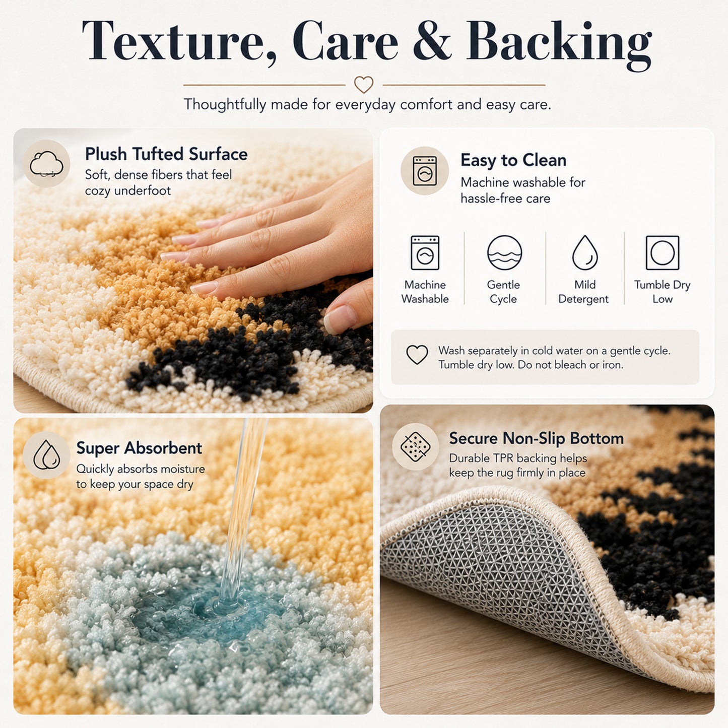 Feblilac Custom Tufted Rug – Personalized Handmade Mat