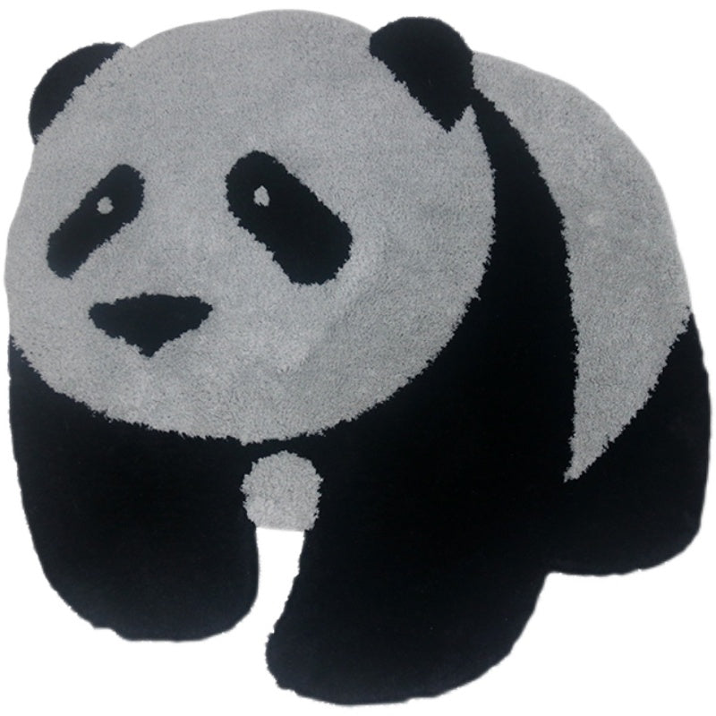 Feblilac Cute Panda Tufted Bath Mat