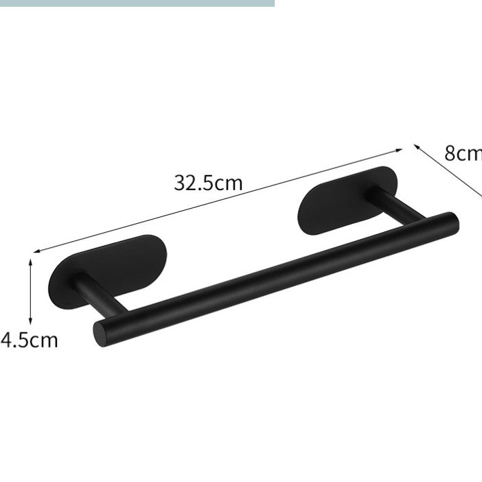 Feblilac Bathroom Wall Mount Stand Holder Towel Bar Towel Ring - view 4