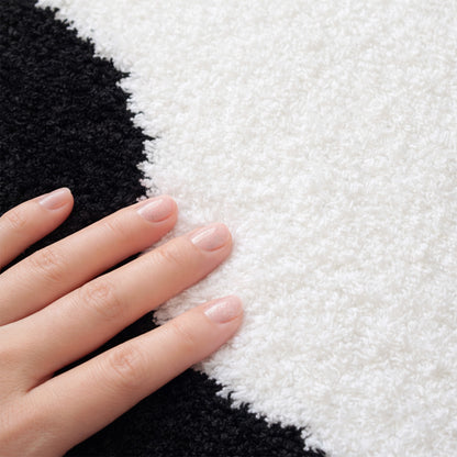 Feblilac Cat Dog Tai Chi Tufted Bath Mat