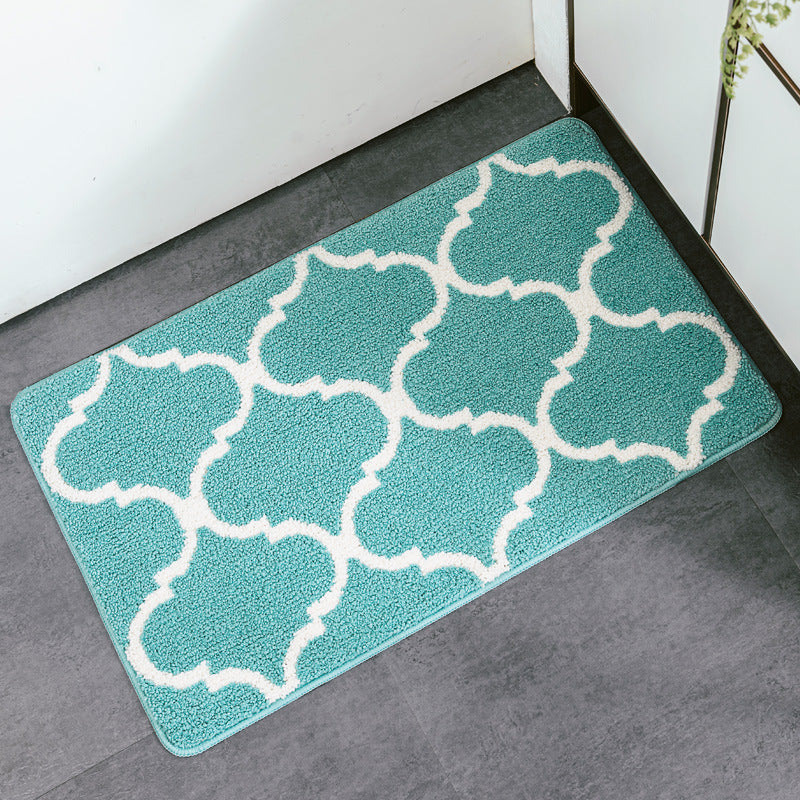 Feblilac Geometric Lantern Shape Tufted Bath Mat