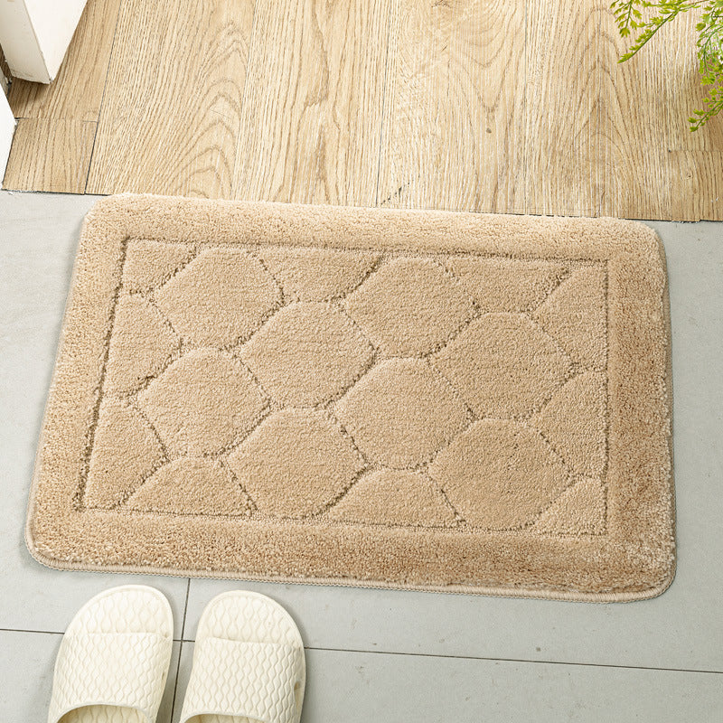 Feblilac Solid Geometric Pattern Tufted Bath Mat - view 7