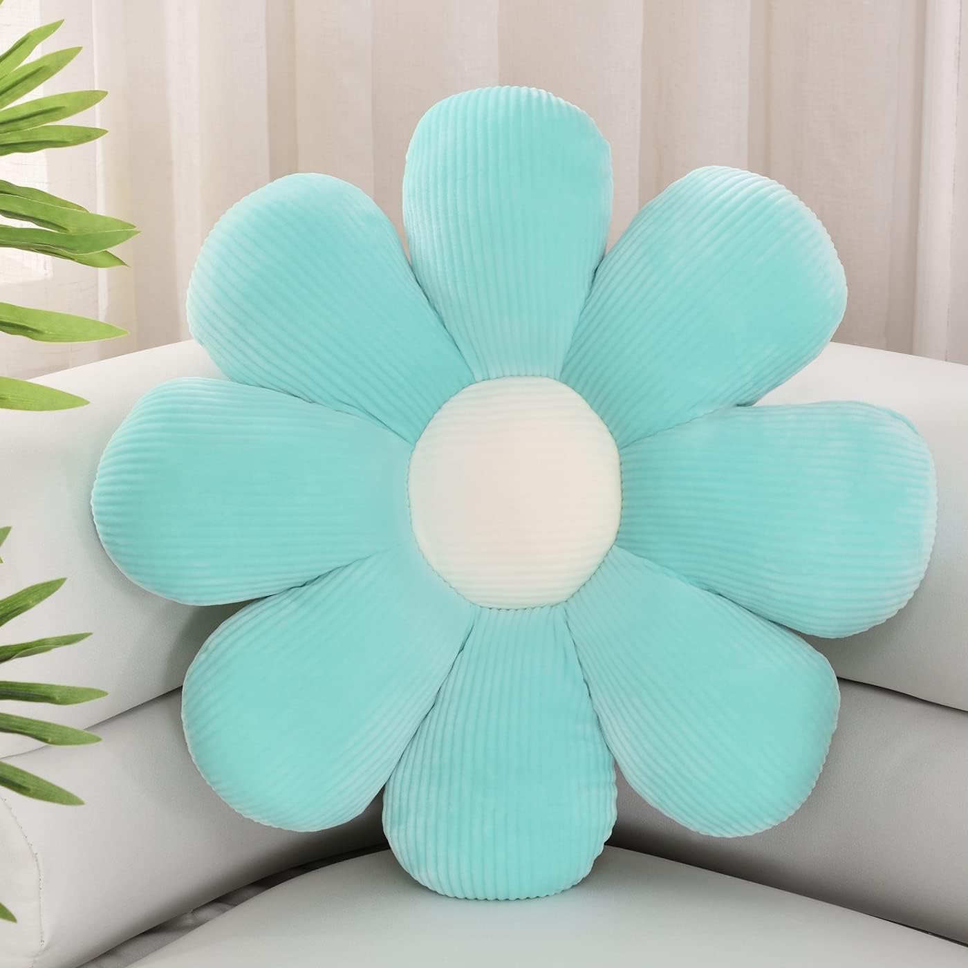 Feblilac Flower Pillow, Flower-Shaped Throw Pillow, Butt Cushion Floor Pillow, Seating Cushion, Cute Room Decor, Plush Pillow for Bedroom Sofa Chair