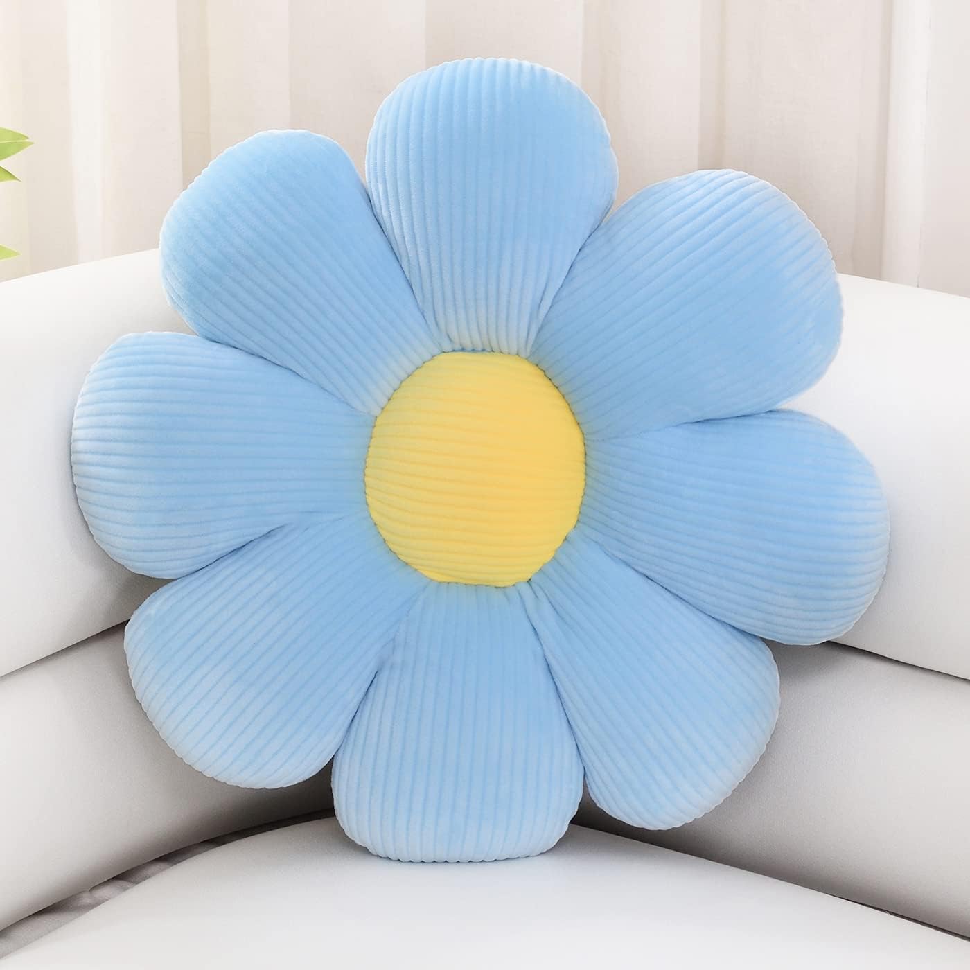 Feblilac Flower Pillow, Flower-Shaped Throw Pillow, Butt Cushion Floor Pillow, Seating Cushion, Cute Room Decor, Plush Pillow for Bedroom Sofa Chair