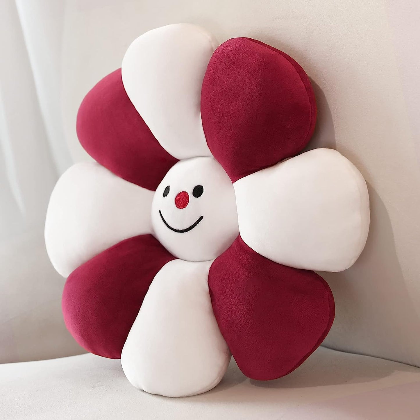 Feblilac Flower Pillow, Flower-Shaped Throw Pillow, Butt Cushion Floor Pillow, Seating Cushion, Cute Room Decor, Plush Pillow for Bedroom Sofa Chair