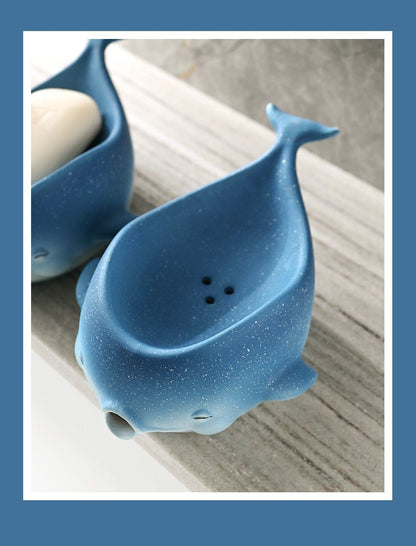 Feblilac Star Whale Bathroom Soap Box