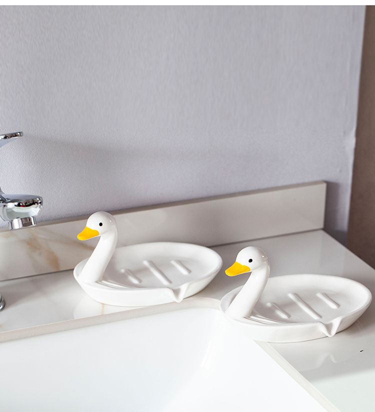 Feblilac Duck Soap Box for Bathroom