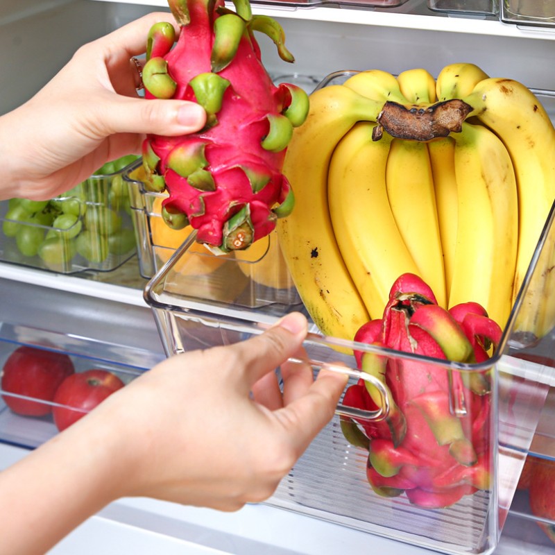 Feblilac Transparent Refrigerator Storage Box Kitchen Storage - view 2