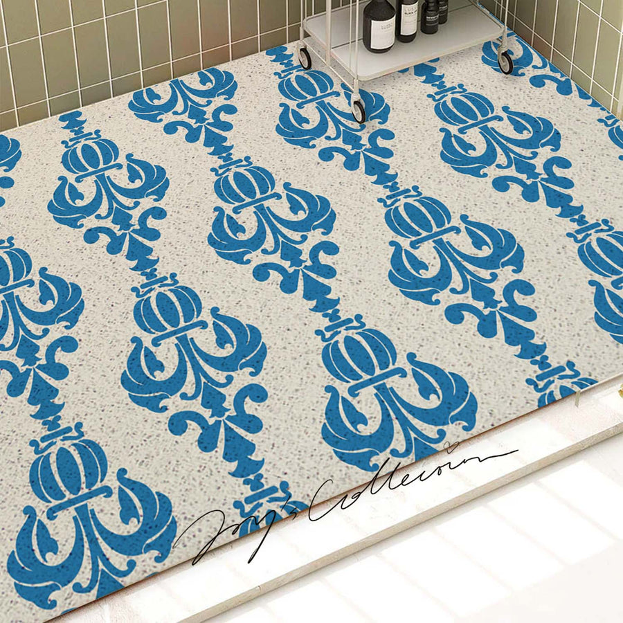 Feblilac Baroque Flower Pot PVC Coil Bathtub Mat and Shower Mat - view 2