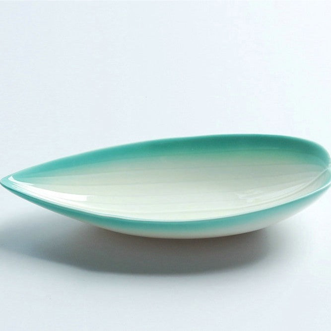 Feblilac Leaf-Shaped Ceramic Small Dish Saucer Dinnerware