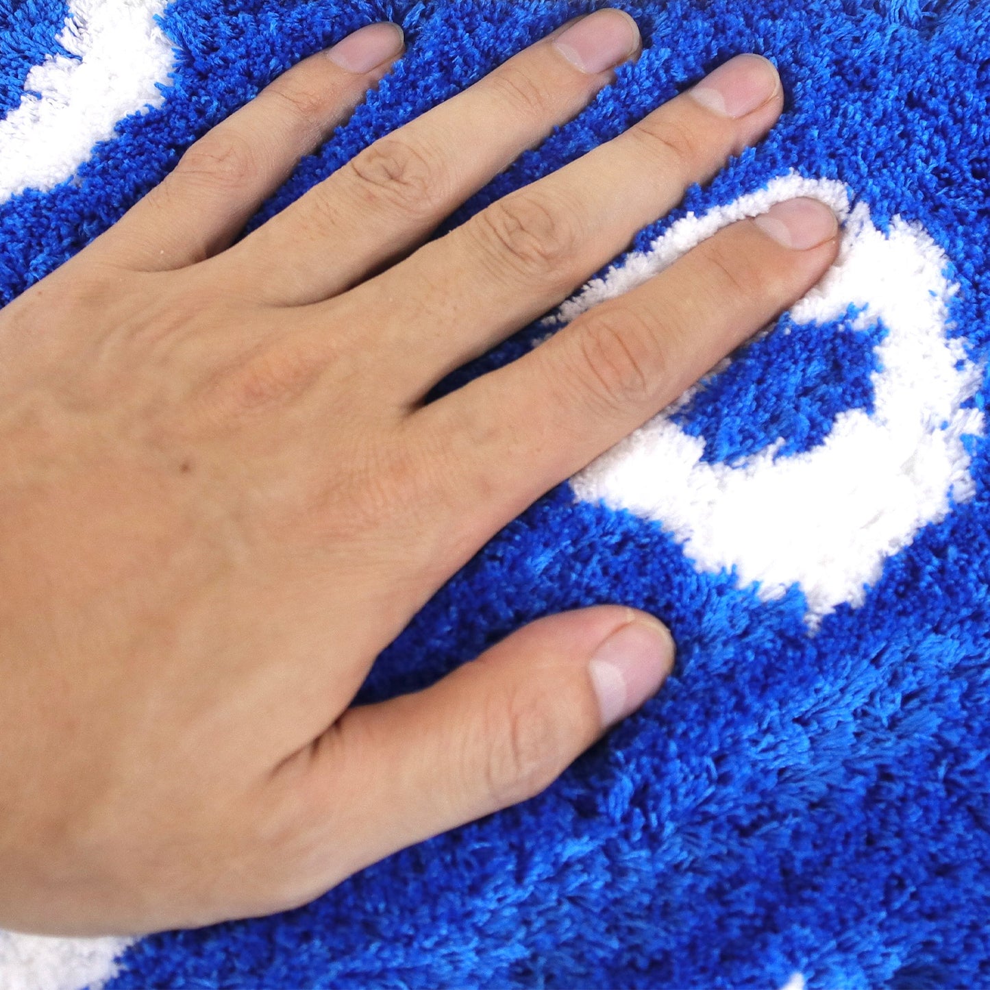 Cute Blue Fish Bath Mat