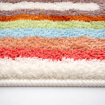 Feblilac Rainbow Runway Bedroom Mat