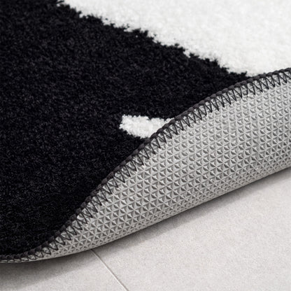 Feblilac Cat Dog Tai Chi Tufted Bath Mat