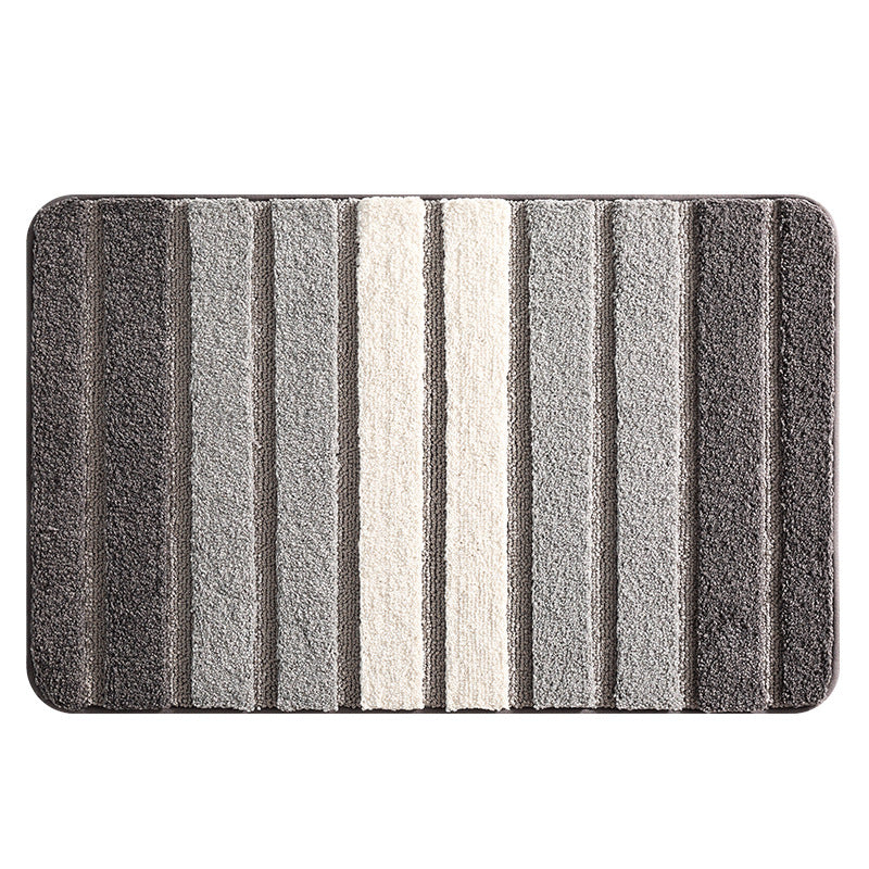 Feblilac Gradient Stripes Tufted Bath Mat