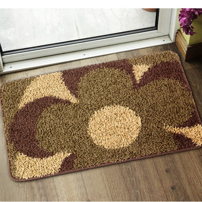 Feblilac Big Flower Tufted Bath Mat