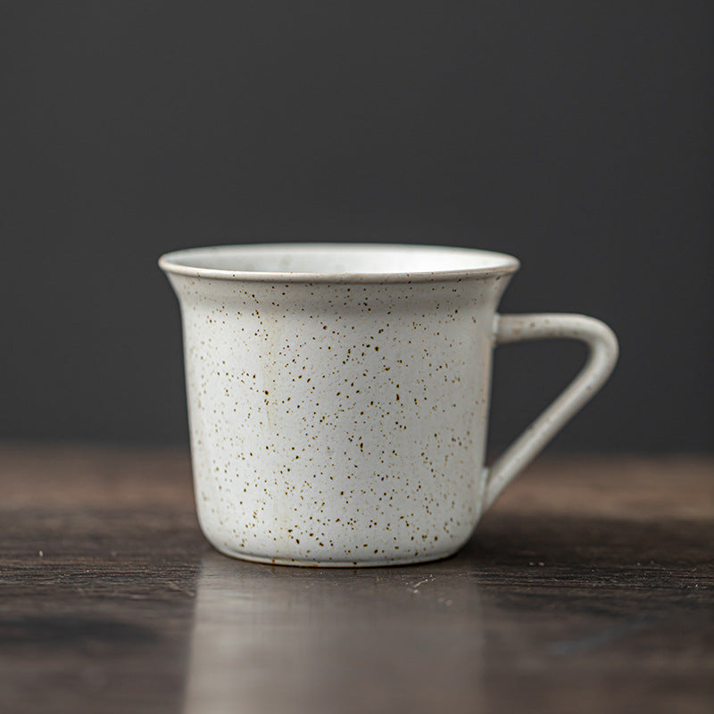 Feblilac Japanese Style Short Ceramic Mug Vintage Cup for Coffee or Tea